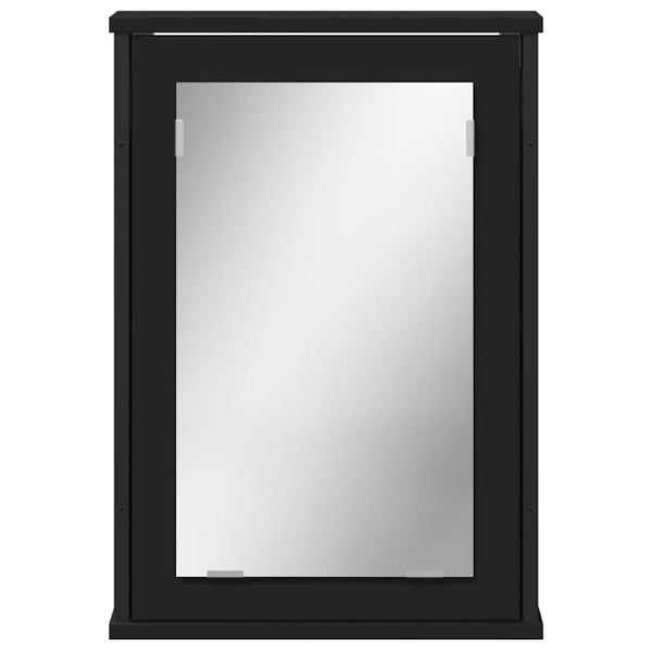 Schwarzer Bad-Spiegelschrank 42x60 cm