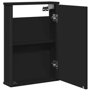 Schwarzer Bad-Spiegelschrank 42x60 cm
