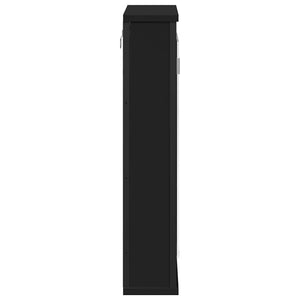 Schwarzer Bad-Spiegelschrank 42x60 cm