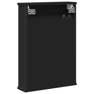 Schwarzer Bad-Spiegelschrank 42x60 cm