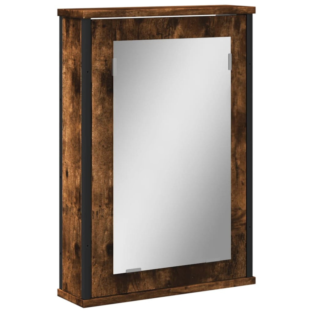 vidaXL Armoire de toilette chêne fumé 42x12x60 cm bois d'ingénierie