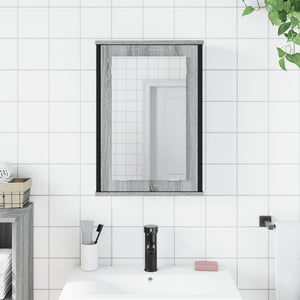 Bad Spiegelschrank Grau Sonoma 42x60 cm