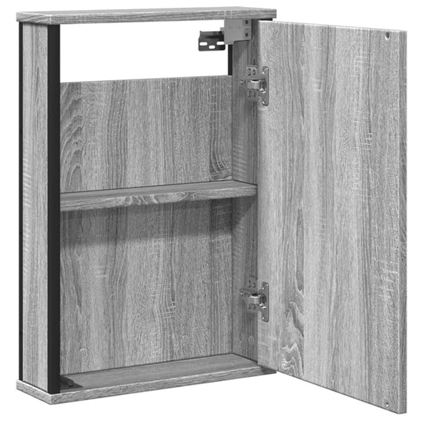 Bad Spiegelschrank Grau Sonoma 42x60 cm