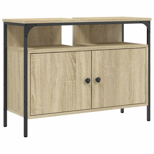 Waschbeckenunterschrank Sonoma-Eiche 80 cm