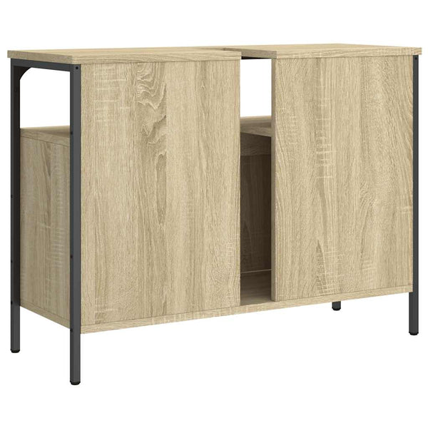 Waschbeckenunterschrank Sonoma-Eiche 80 cm