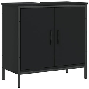 Schwarzer Waschbeckenunterschrank 60 cm