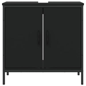 Schwarzer Waschbeckenunterschrank 60 cm