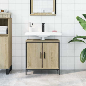 Waschbeckenunterschrank Sonoma-Eiche 60 cm
