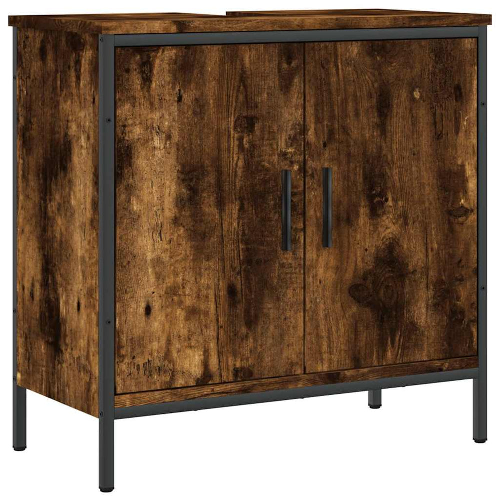 Waschbeckenunterschrank Räuchereiche 60 cm