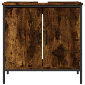 Waschbeckenunterschrank Räuchereiche 60 cm