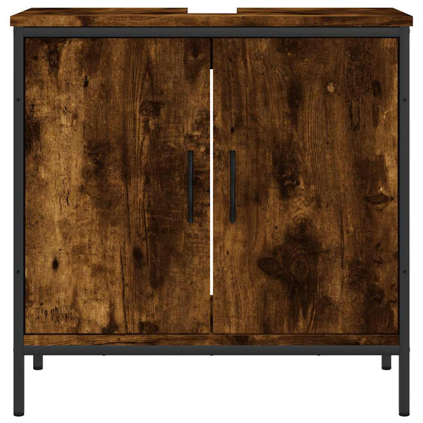 Waschbeckenunterschrank Räuchereiche 60 cm