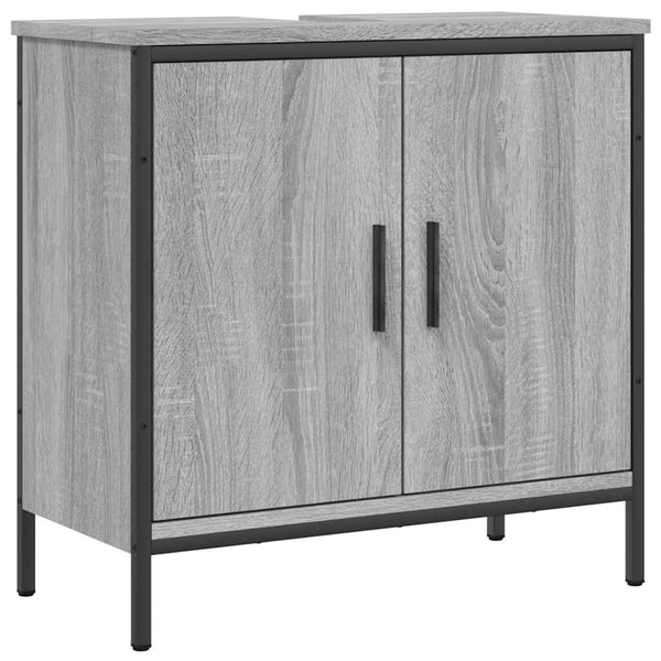 Waschbeckenunterschrank Grau Sonoma 60 cm
