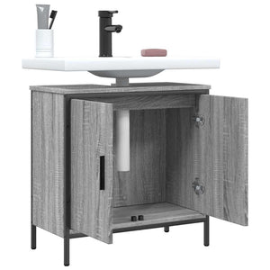 Waschbeckenunterschrank Grau Sonoma 60 cm