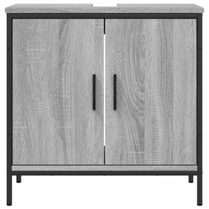 Waschbeckenunterschrank Grau Sonoma 60 cm