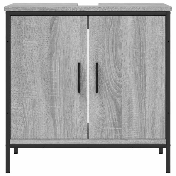 Waschbeckenunterschrank Grau Sonoma 60 cm