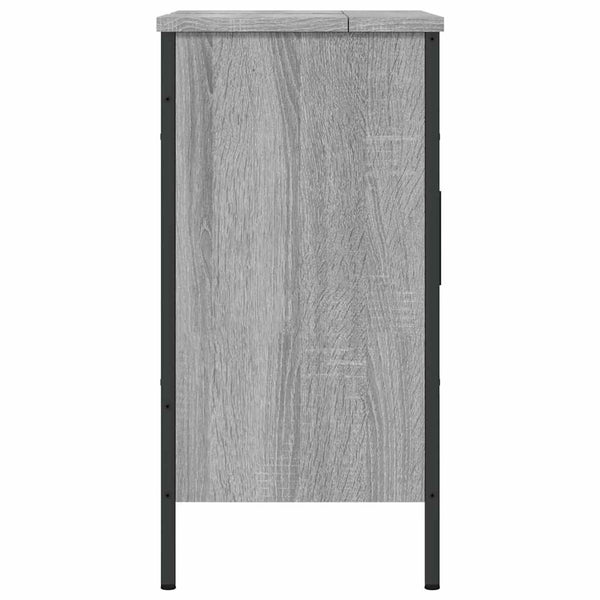 Waschbeckenunterschrank Grau Sonoma 60 cm