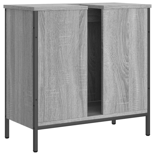 Waschbeckenunterschrank Grau Sonoma 60 cm