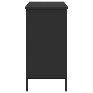 Waschbeckenunterschrank Schwarz 80x60 cm