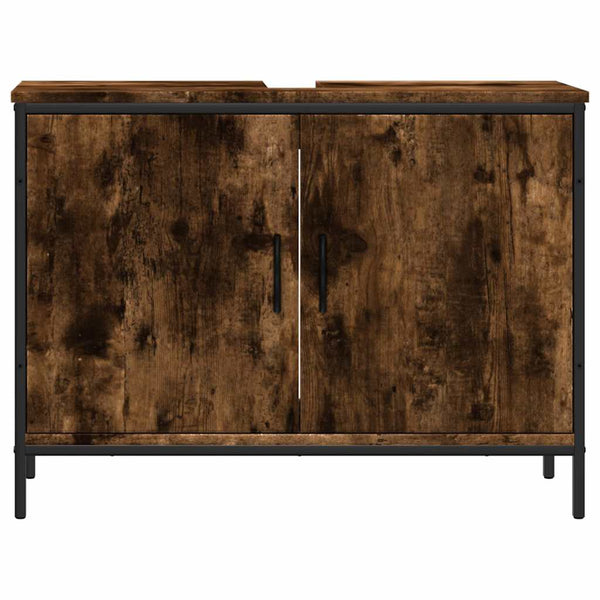 Waschbeckenunterschrank Räuchereiche 80 cm