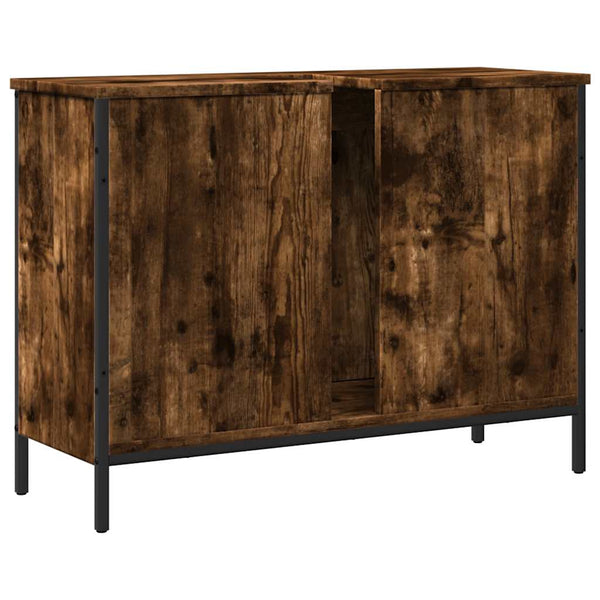 Waschbeckenunterschrank Räuchereiche 80 cm
