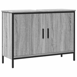 Waschbeckenunterschrank Grau Sonoma 80 cm