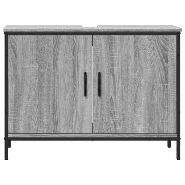 Waschbeckenunterschrank Grau Sonoma 80 cm