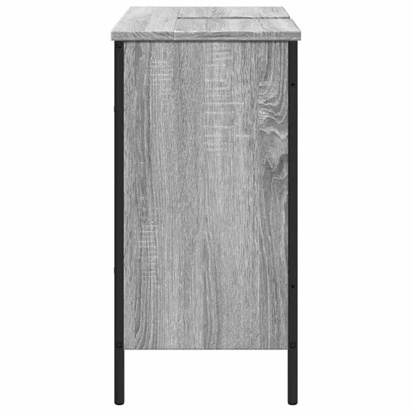 Waschbeckenunterschrank Grau Sonoma 80 cm