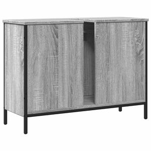 Waschbeckenunterschrank Grau Sonoma 80 cm