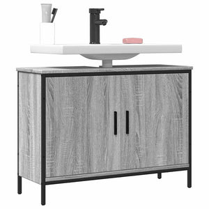 Waschbeckenunterschrank Grau Sonoma 80 cm