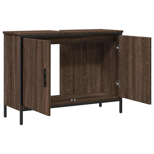 Waschbeckenunterschrank Braun Eiche 80 cm