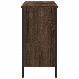 Waschbeckenunterschrank Braun Eiche 80 cm