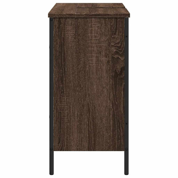 Waschbeckenunterschrank Braun Eiche 80 cm