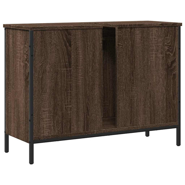Waschbeckenunterschrank Braun Eiche 80 cm