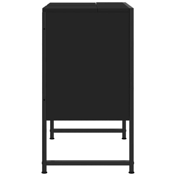 Schwarzer Waschbeckenunterschrank 60 cm