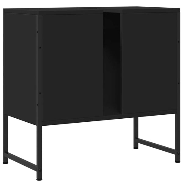 Schwarzer Waschbeckenunterschrank 60 cm