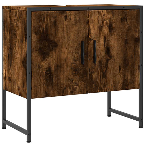 Waschbeckenunterschrank Räuchereiche 60 cm
