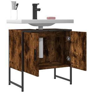 Waschbeckenunterschrank Räuchereiche 60 cm