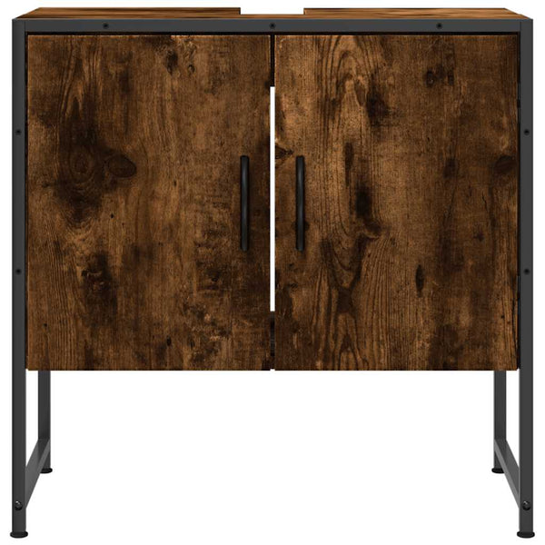Waschbeckenunterschrank Räuchereiche 60 cm