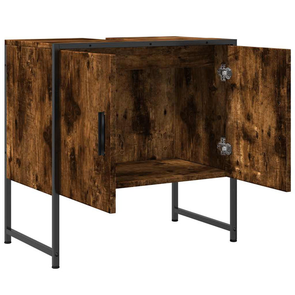 Waschbeckenunterschrank Räuchereiche 60 cm