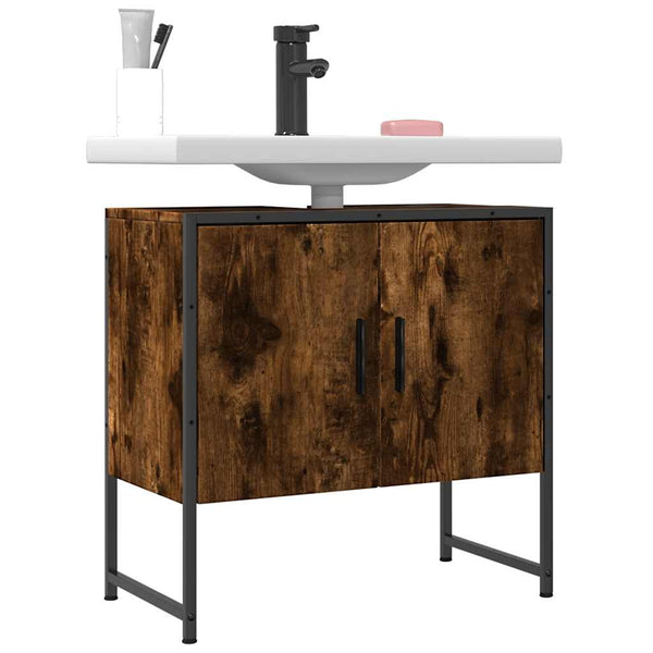Waschbeckenunterschrank Räuchereiche 60 cm