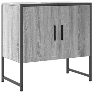Waschbeckenunterschrank Grau Sonoma 60 cm
