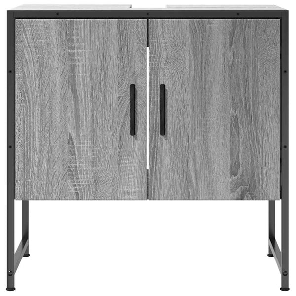Waschbeckenunterschrank Grau Sonoma 60 cm