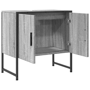 Waschbeckenunterschrank Grau Sonoma 60 cm