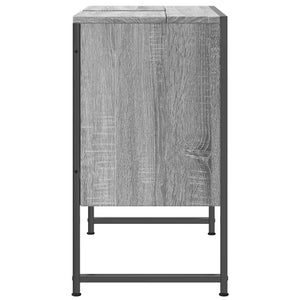 Waschbeckenunterschrank Grau Sonoma 60 cm