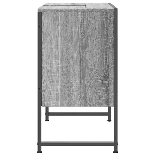 Waschbeckenunterschrank Grau Sonoma 60 cm
