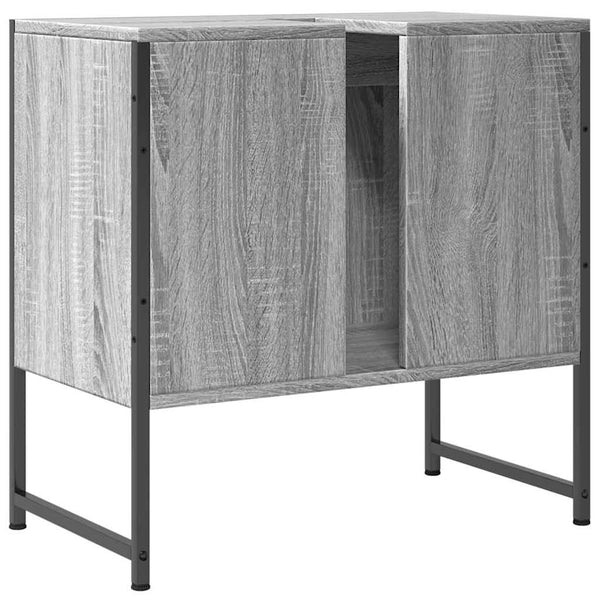 Waschbeckenunterschrank Grau Sonoma 60 cm