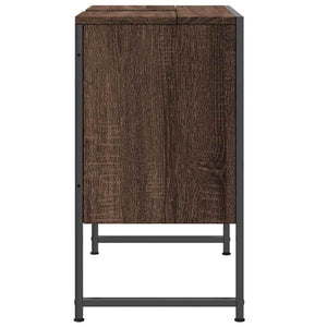 Waschbeckenunterschrank Braun Eichen-Optik 60 cm