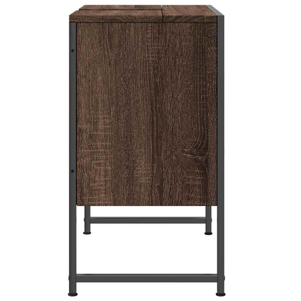 Waschbeckenunterschrank Braun Eichen-Optik 60 cm