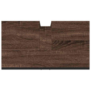 Waschbeckenunterschrank Braun Eichen-Optik 60 cm