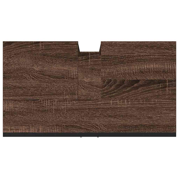 Waschbeckenunterschrank Braun Eichen-Optik 60 cm